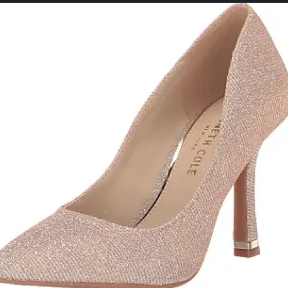 NWOB Kenneth Cole Romi Pump Heels Glittery Textile Sz 7